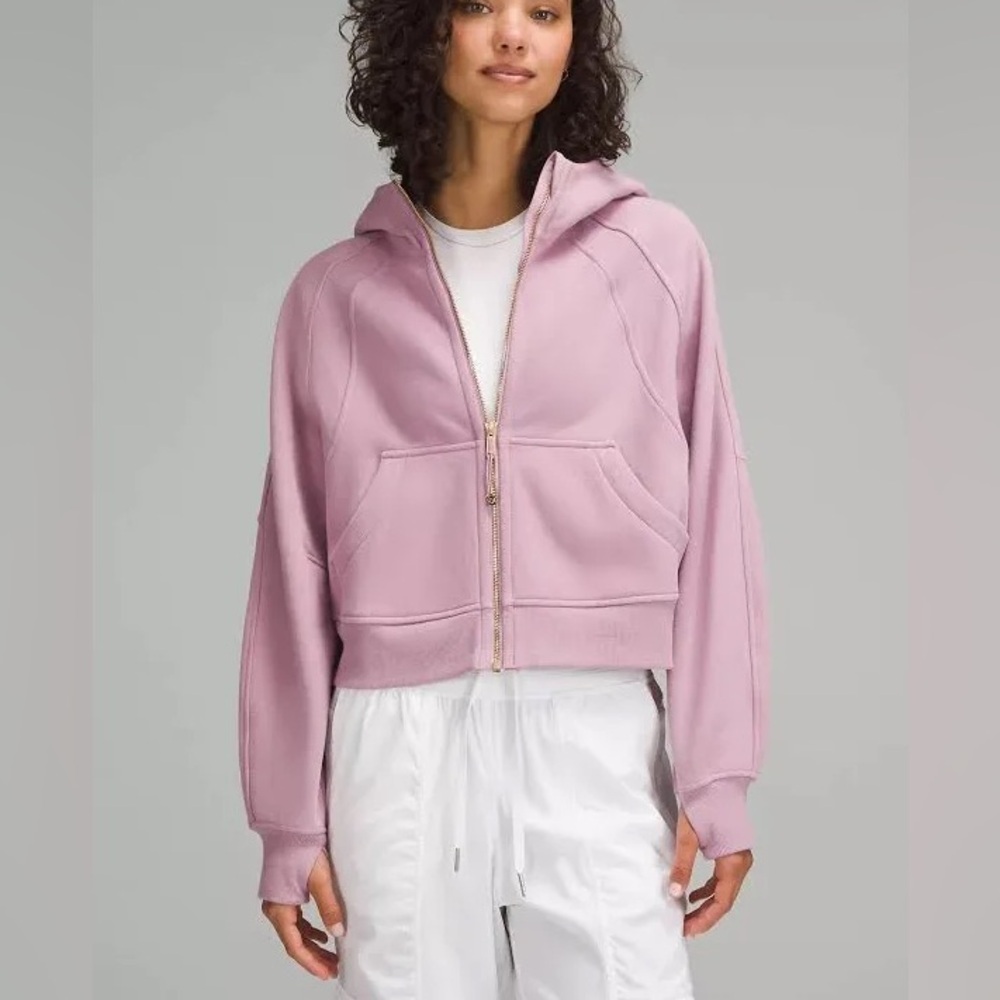 Lululemon Scuba Oversized Full-Zip Hoodie Rose Blush/Gold M/L